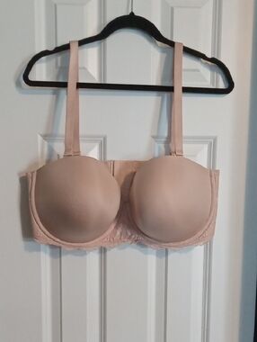 Nude Strapless Push-Up Bra with Removable Straps